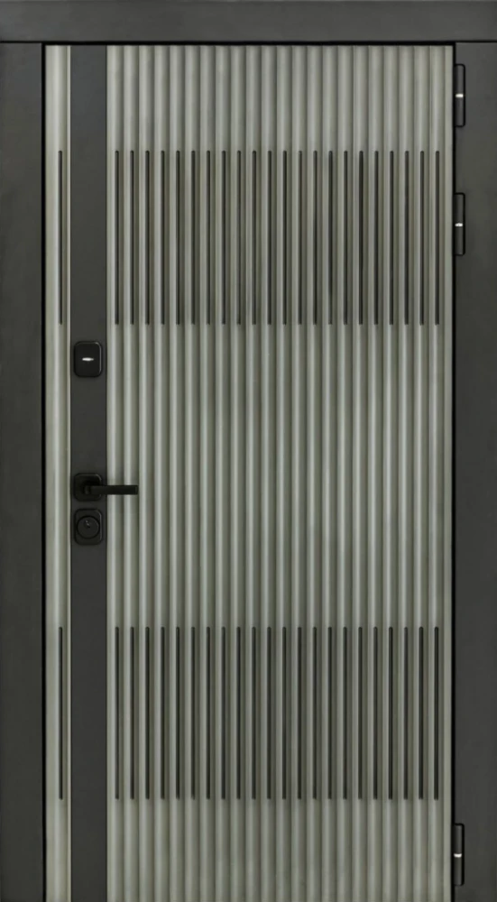 Входная дверь ДвериПРО Elfy Без фрезеровки Дуб пацифик горизонт DPRO221153 внешняя сторона